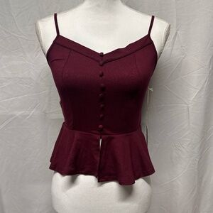 New Red Cropped Top